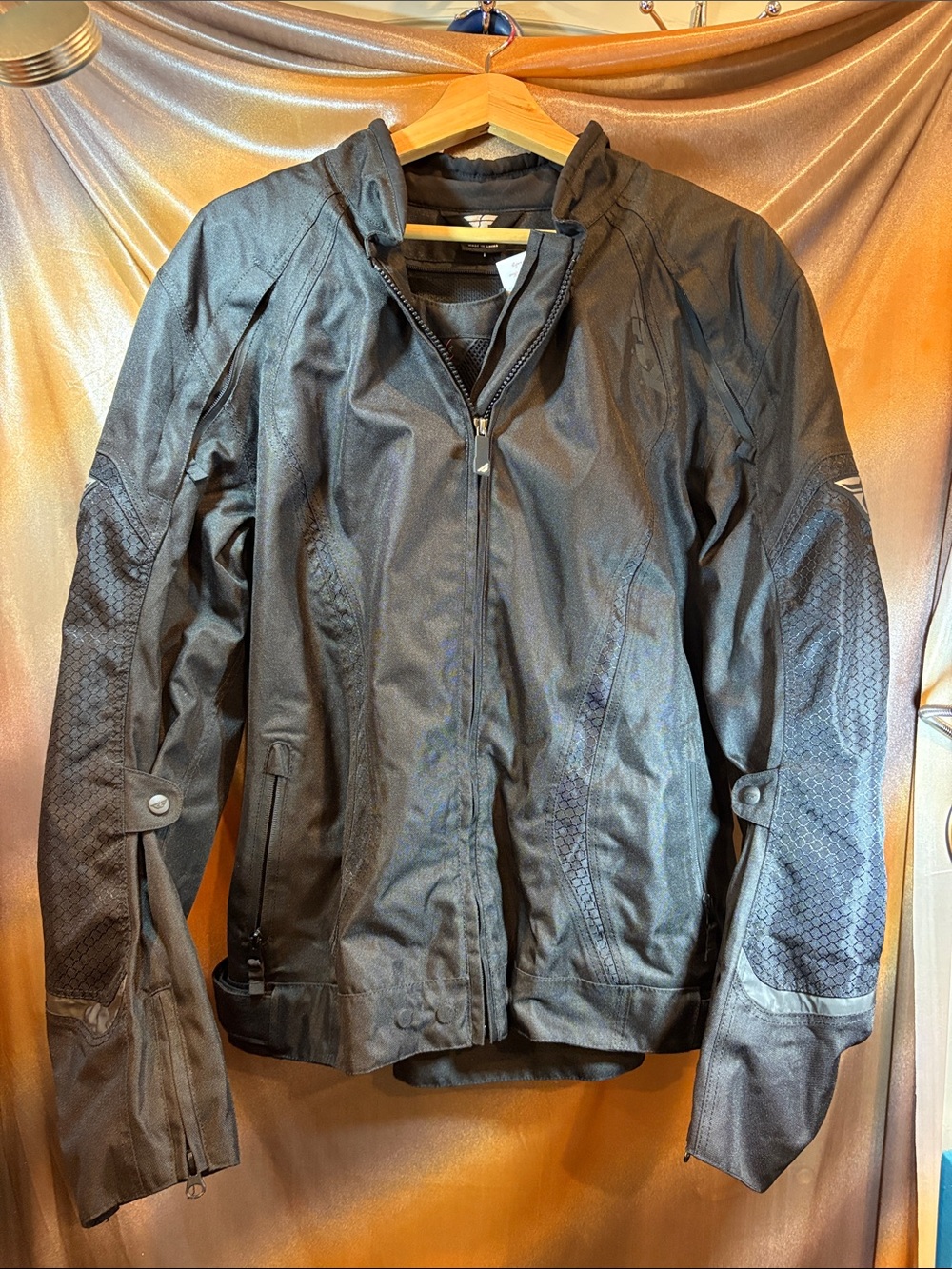 Fly Street Gear XXL Lightweight Men's Performance Jacket in Black CC